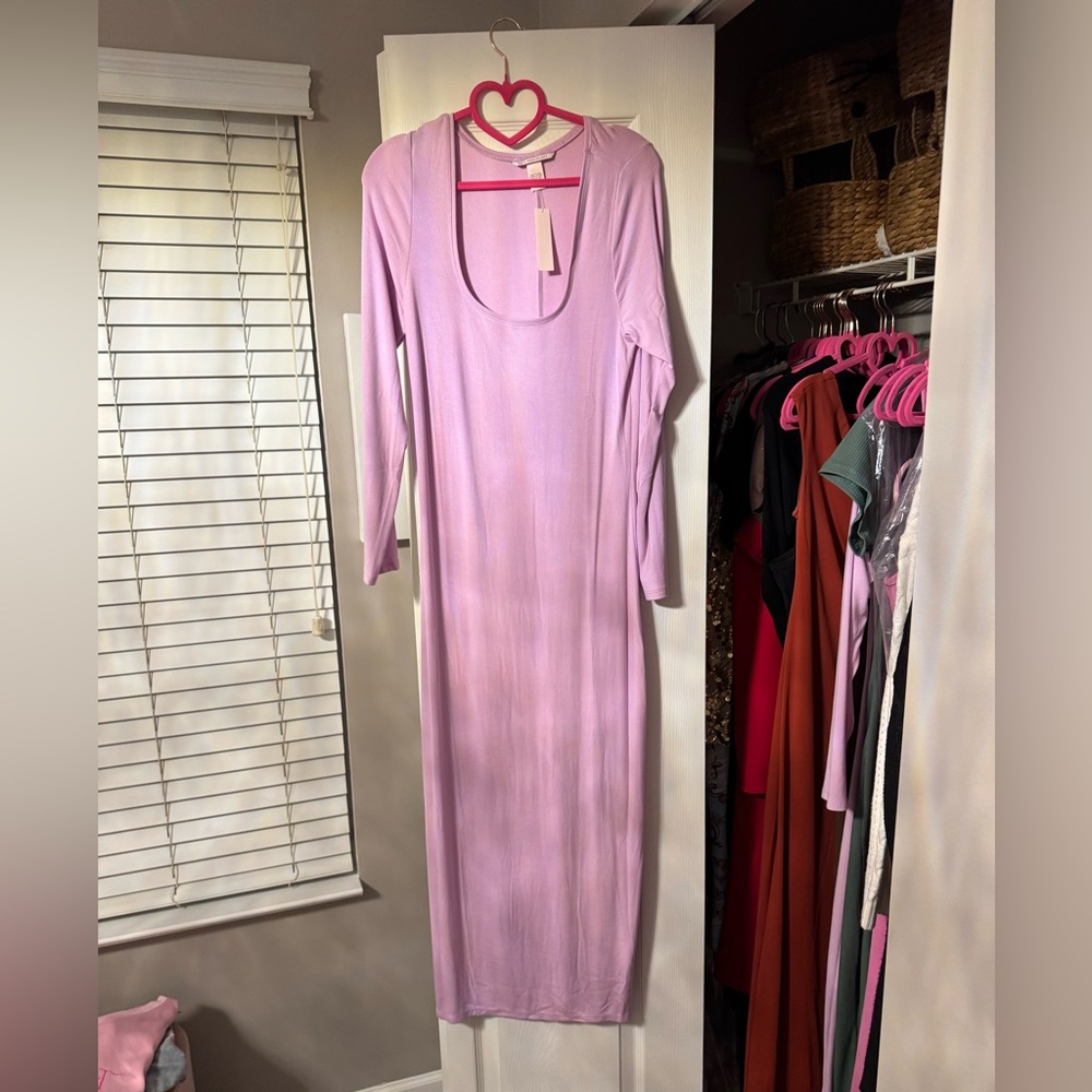 maxi pink dress